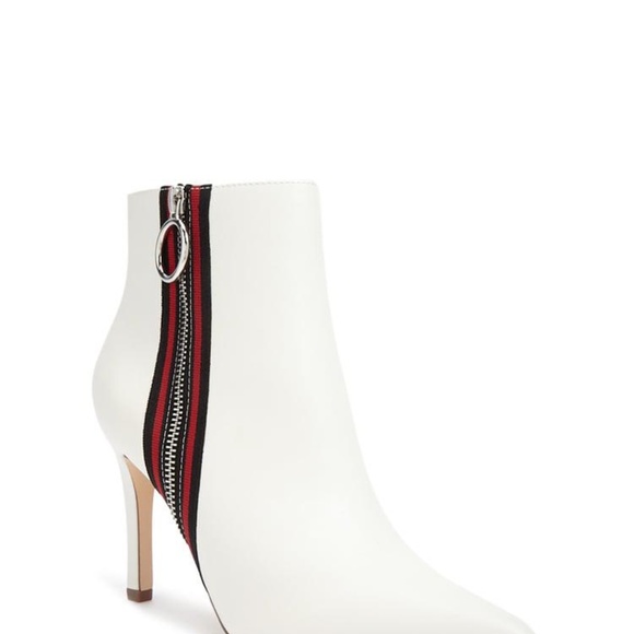 Forever 21 Shoes - Striped-Trim Stiletto Booties NWT